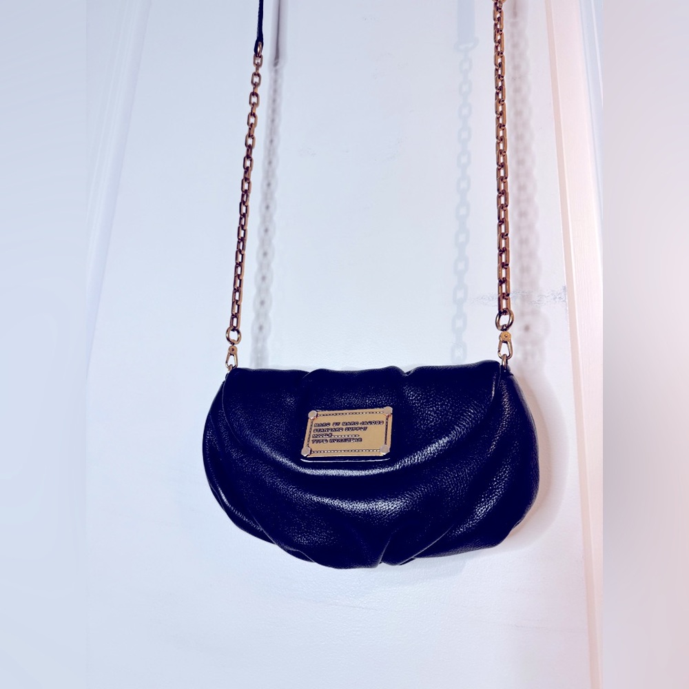Marc By Marc Jacobs Mini Black Leather Crossbody Purse